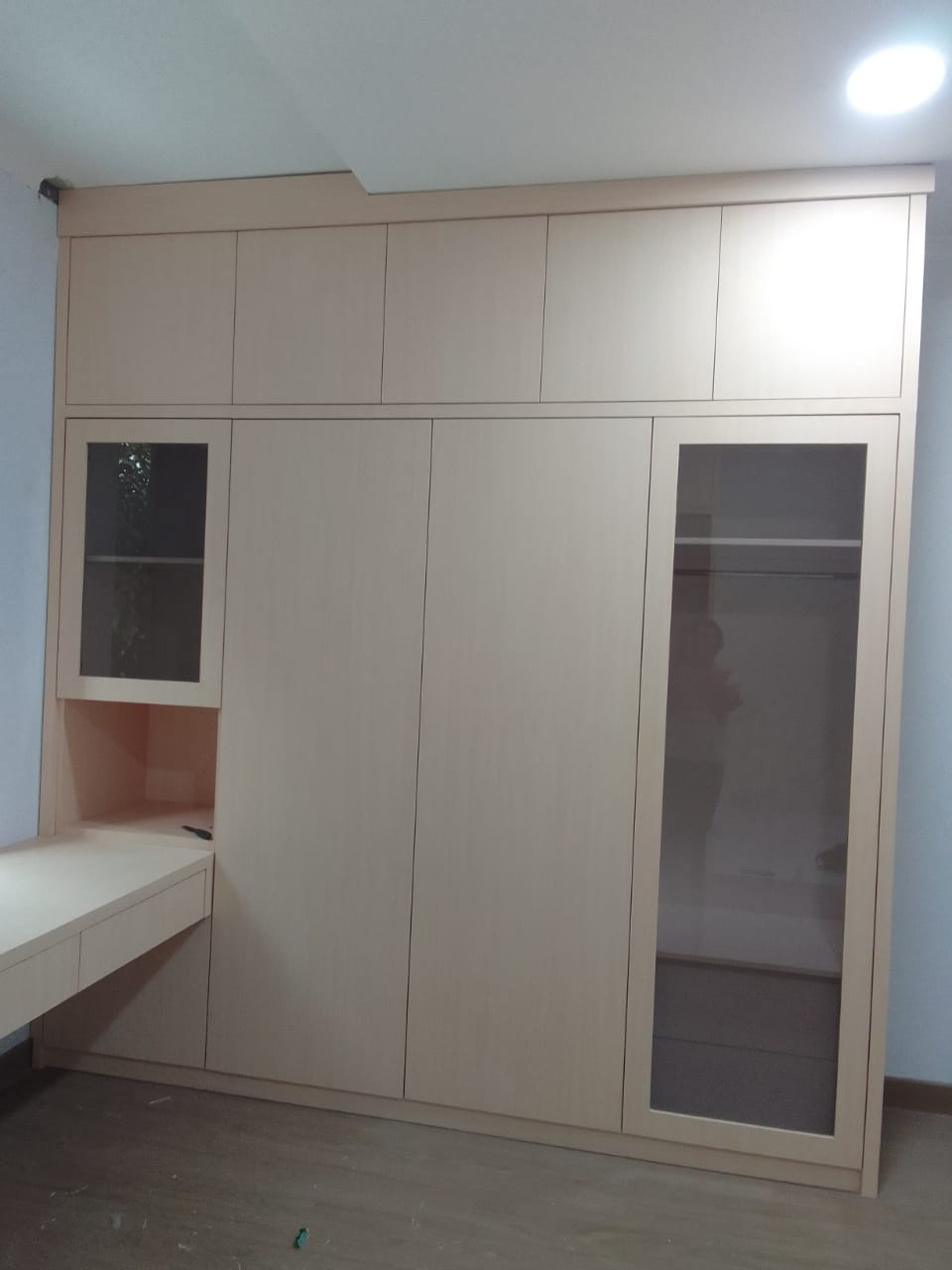 Desain interior scandinavian living room di Serpong Tangerang